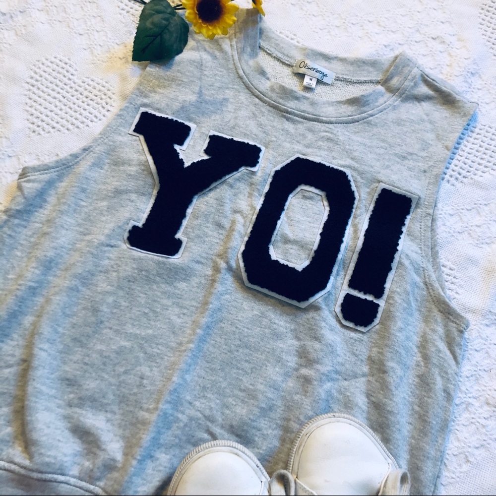 *NWOT* YO! Sleeveless Sweatshirt